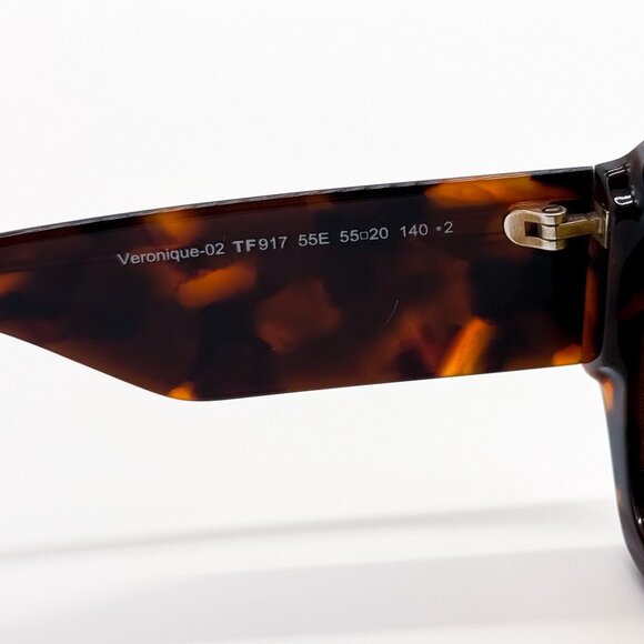 NEW TOM FORD SUNGLASSES VERONIQUE-02 TF917 55E HAVANA SUNGLASSES TOM FORD FT0917 - Picture 7 of 8